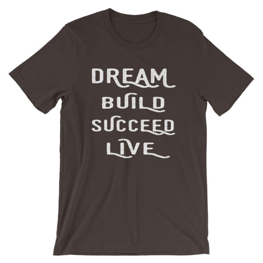 Brown Dream, Build, Succeed, Live Men’s T-Shirt