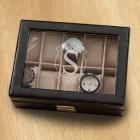 Leather Family Circle Monogrammed Watch Box