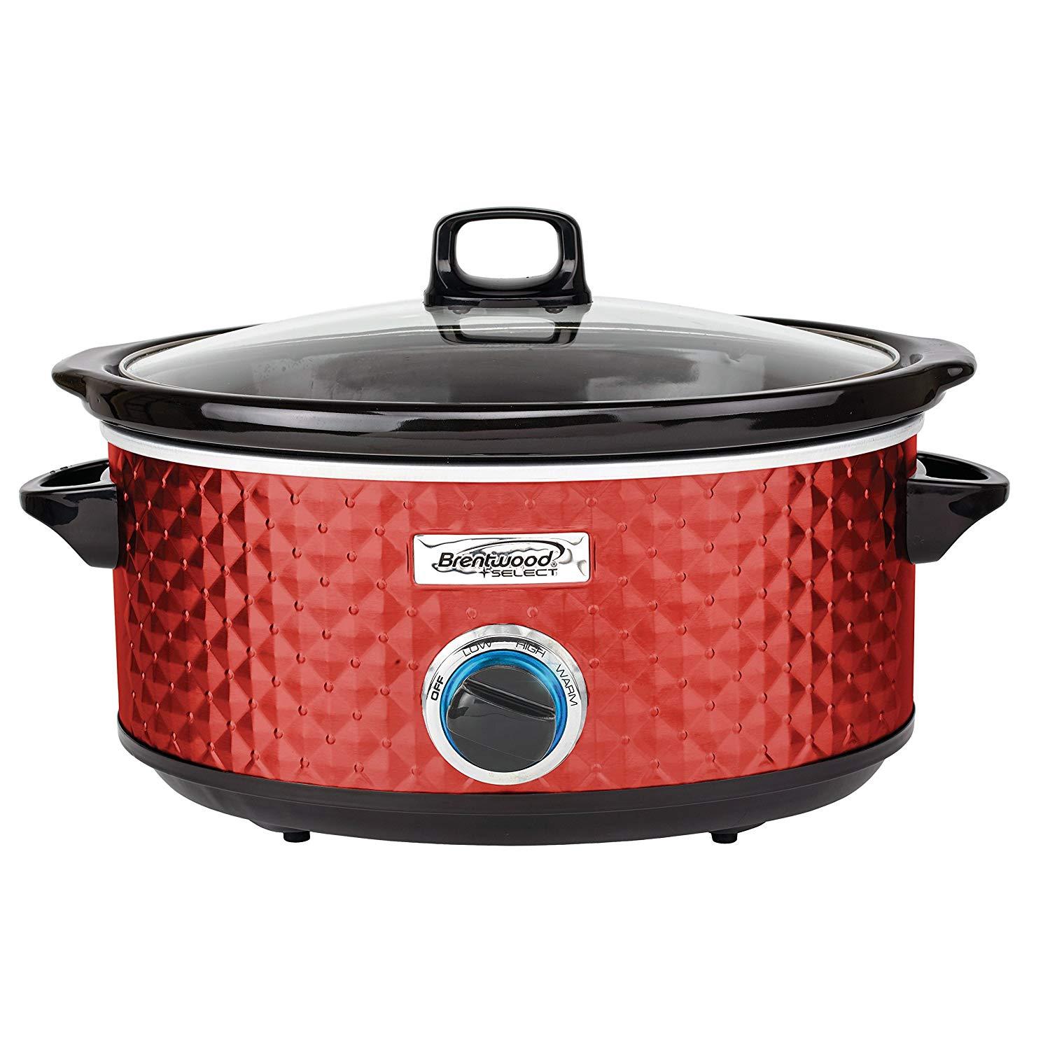 BRENTWOOD® APPLIANCES SC-157R 7-QUART SLOW COOKER (RED)