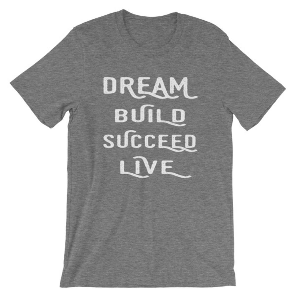 Deep Heather Dream, Build, Succeed, Live Men’s T-Shirt