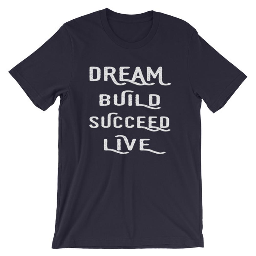 Navy Dream, Build, Succeed, Live Men’s T-Shirt