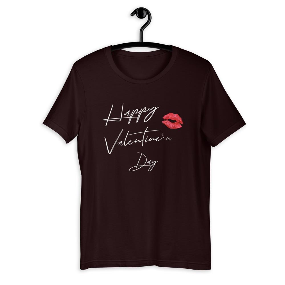 Happy Valentine's Day Women's T-Shirt (Oxblood)