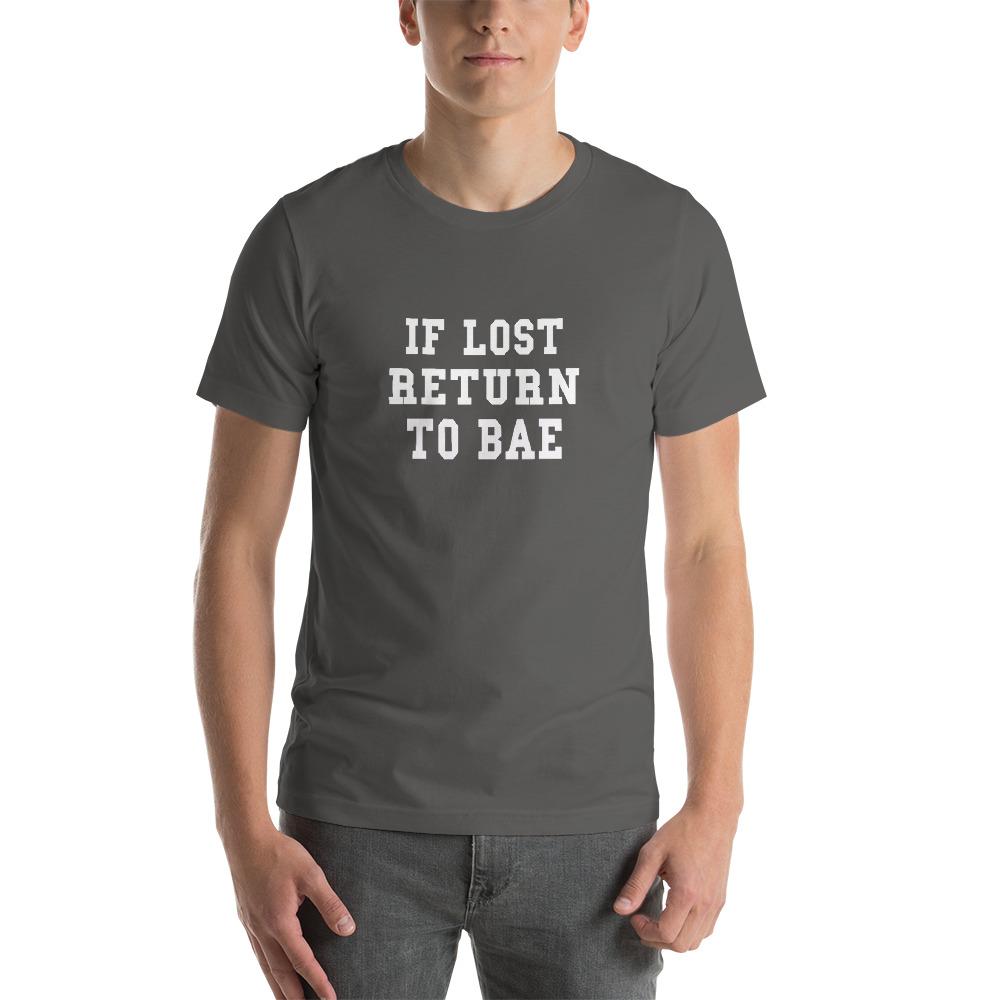 If Lost Return To Bae Couples T-Shirt (Asphalt)