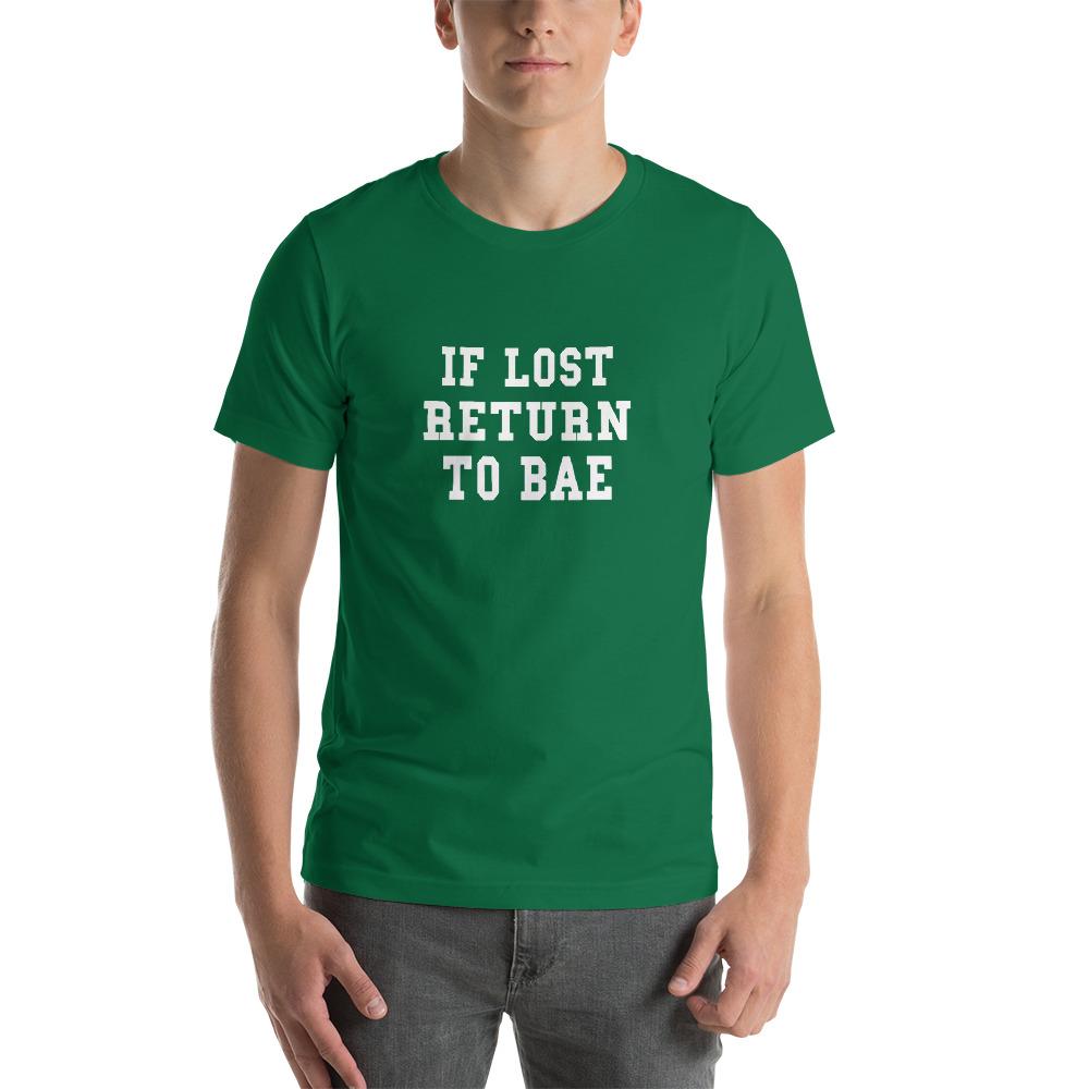 If Lost Return To Bae Couples T-Shirt (Kelly Green)
