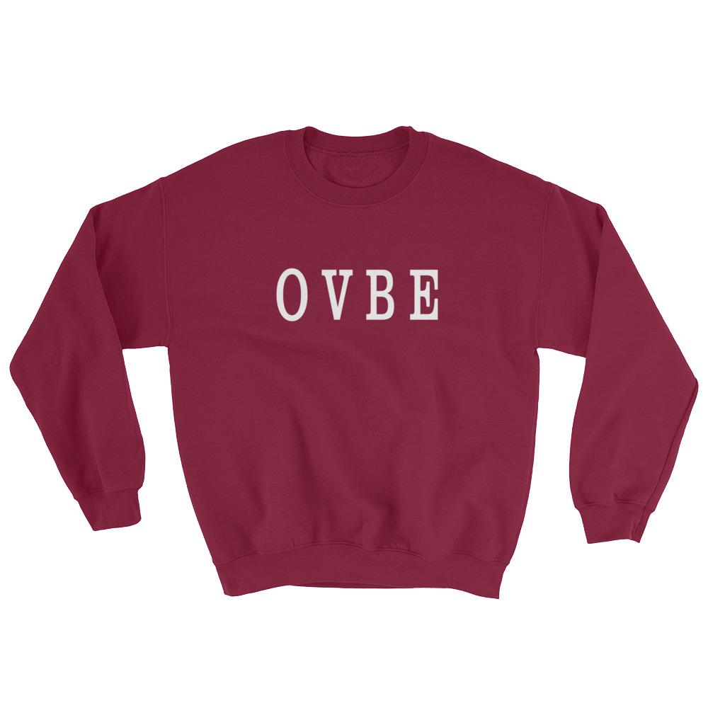 Simply O V B E Men's Sweatshirt  (Maroon)
