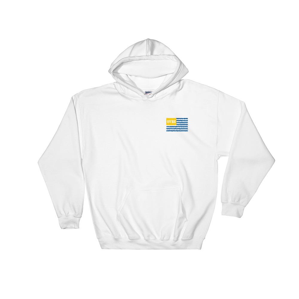 OVBE Flag Men's Hoodie (White)