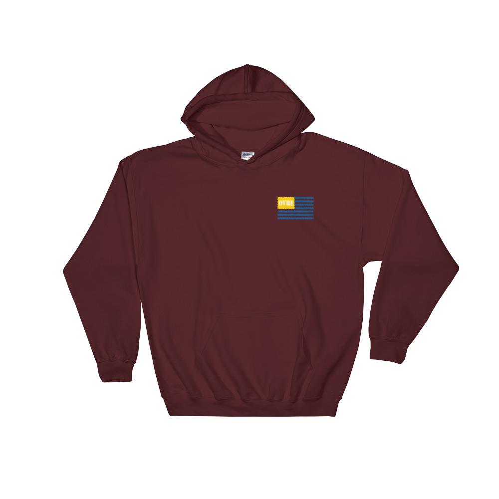 OVBE Flag Men's Hoodie (Maroon)