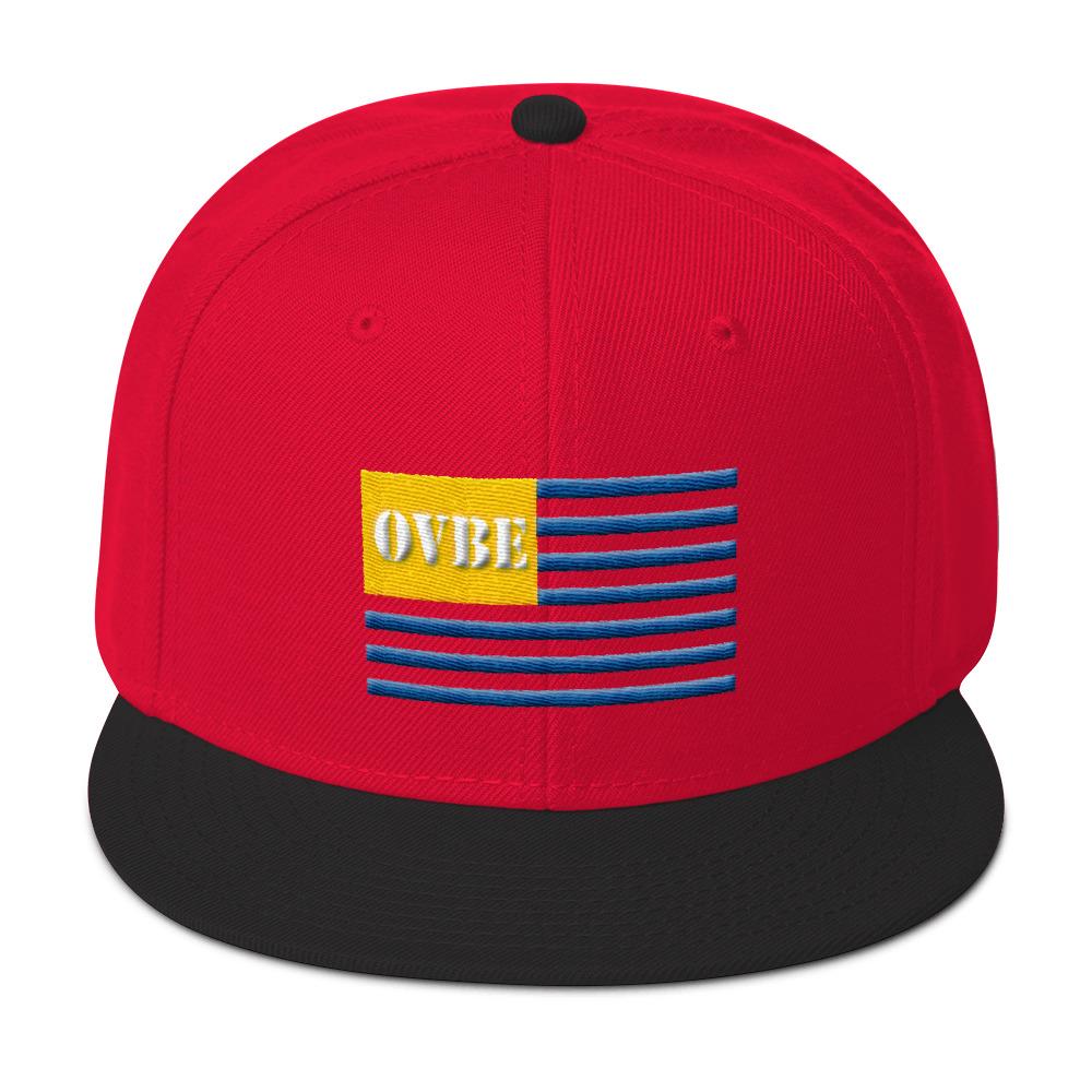 OVBE Flag Snapback (Black/Red)