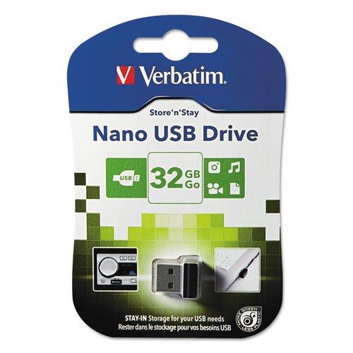 VERBATIM® 98130 STORE 'N' STAY NANO USB FLASH DRIVE (32GB)