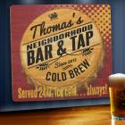  Served 24\/7 Wood Tavern Bar Sign