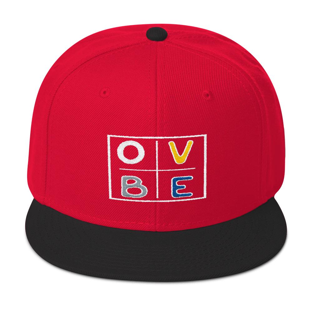 OVBE Boxed snapback (Black/Red)