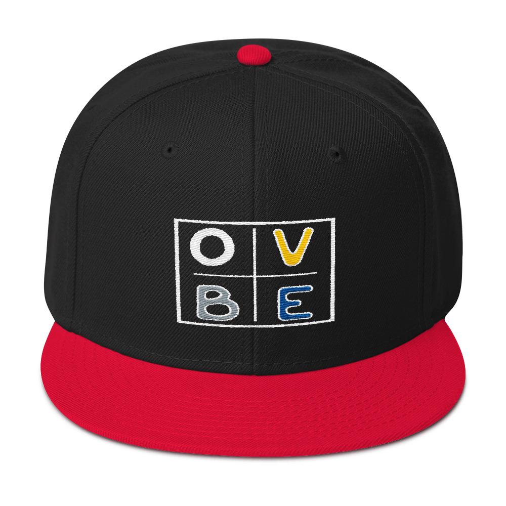 OVBE Boxed snapback (Red/Black)