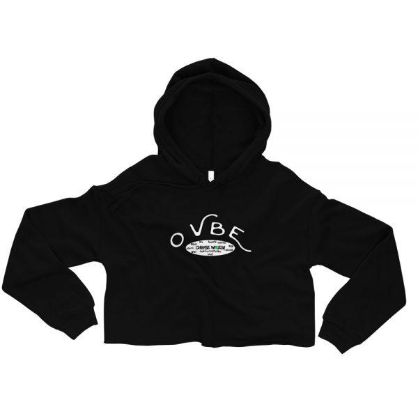 Choose Wi$ely Women’s Crop Hoodie (Black)