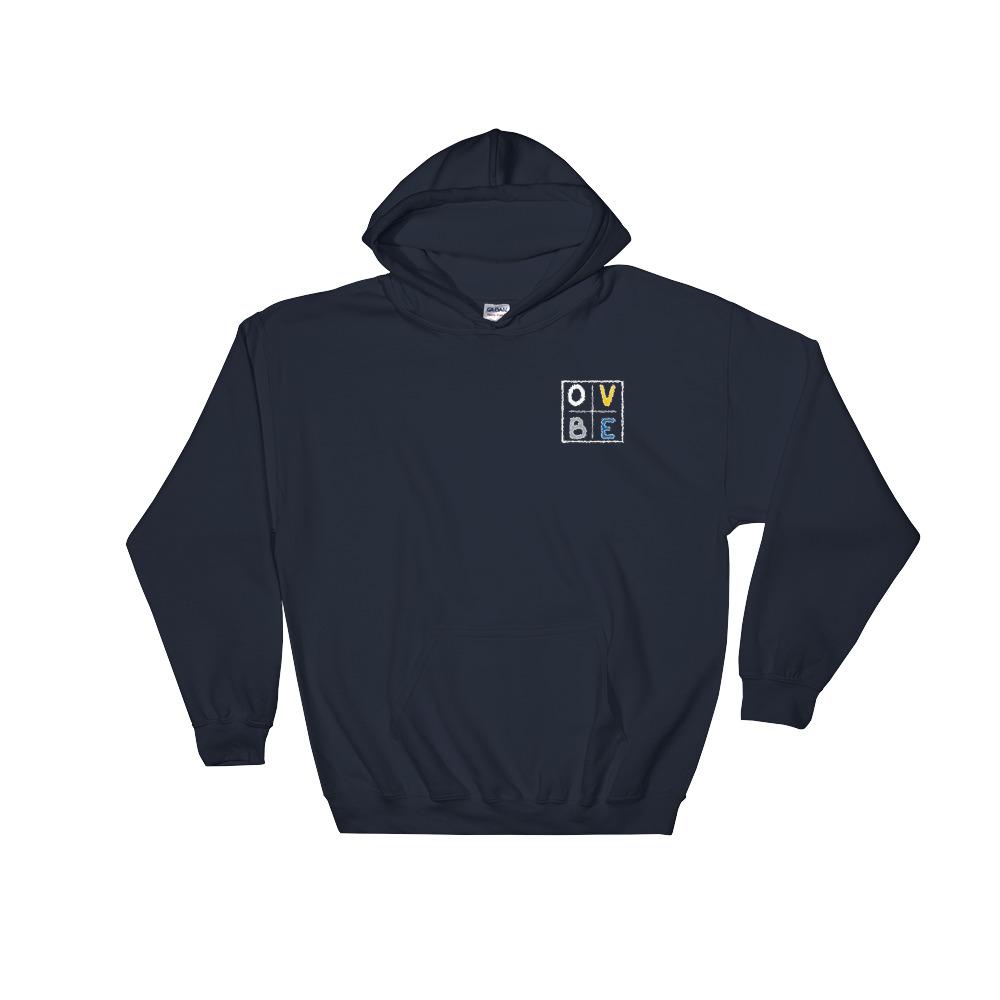 OVBE Boxed Men's Hoodie  (Navy)