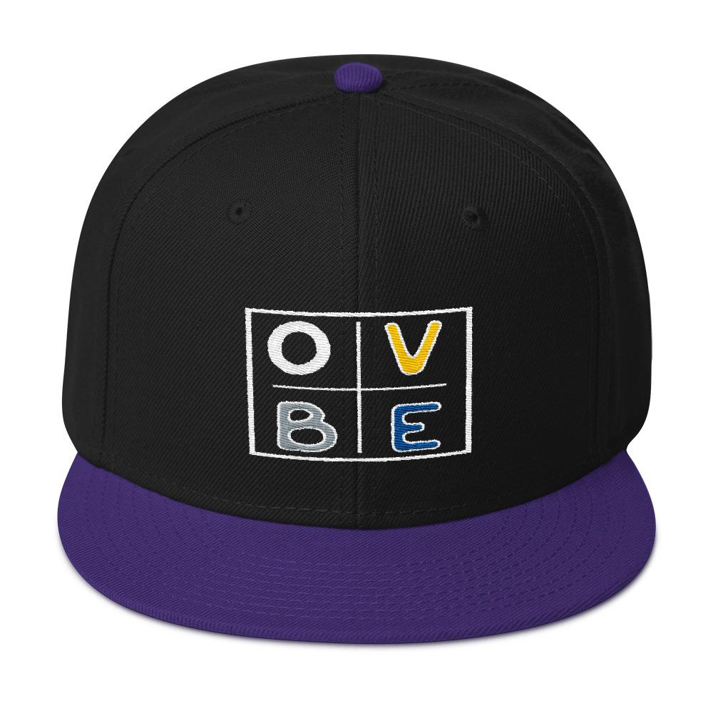 OVBE Boxed snapback (Purple/Black)