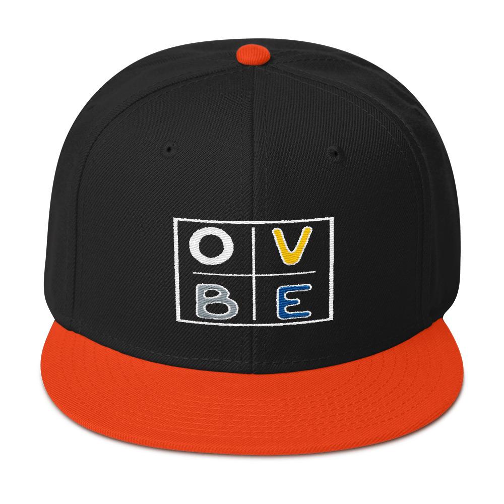 OVBE Boxed snapback (Orange/Black)