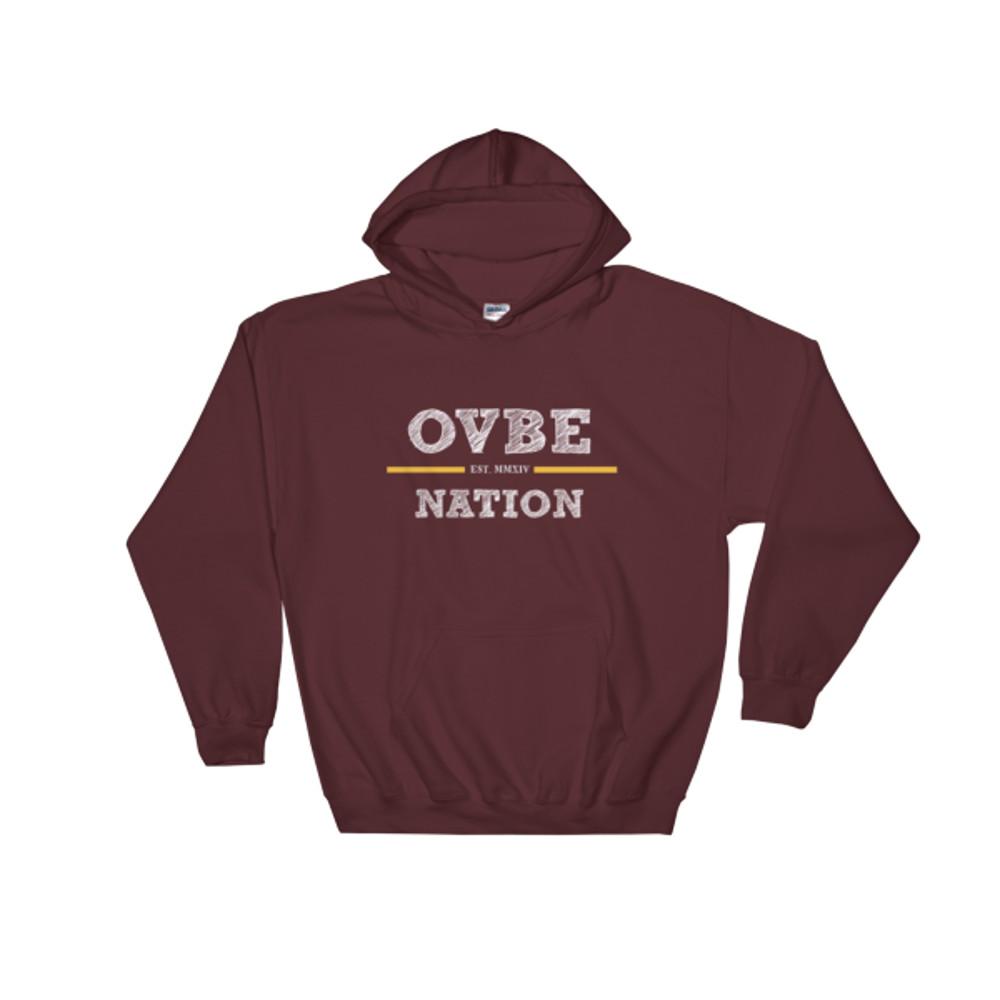 OVBE Nation Men's Hoodie (Maroon)