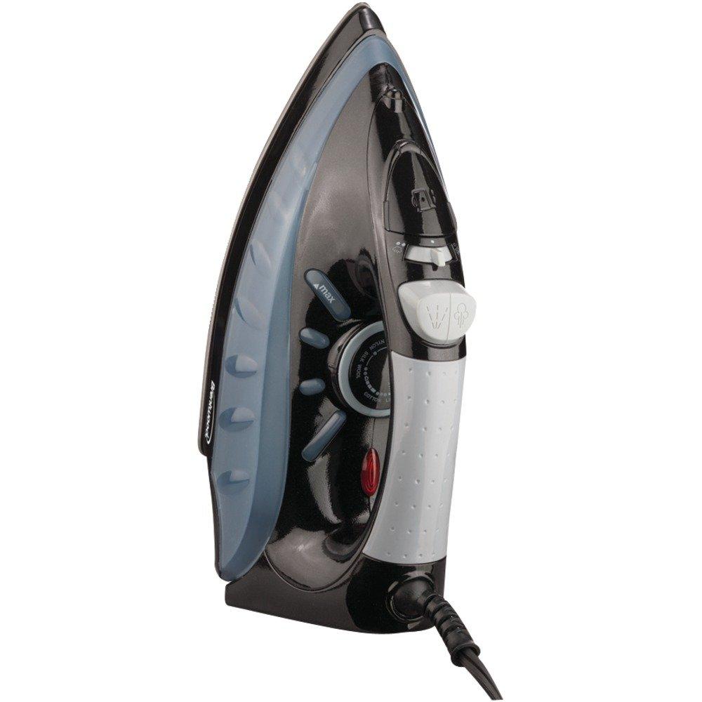 BRENTWOOD® MPI- 62 FULL-SIZE NONSTICK STEAM IRON (Black)