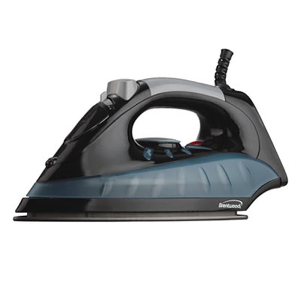 BRENTWOOD® MPI- 62 FULL-SIZE NONSTICK STEAM IRON (Black)