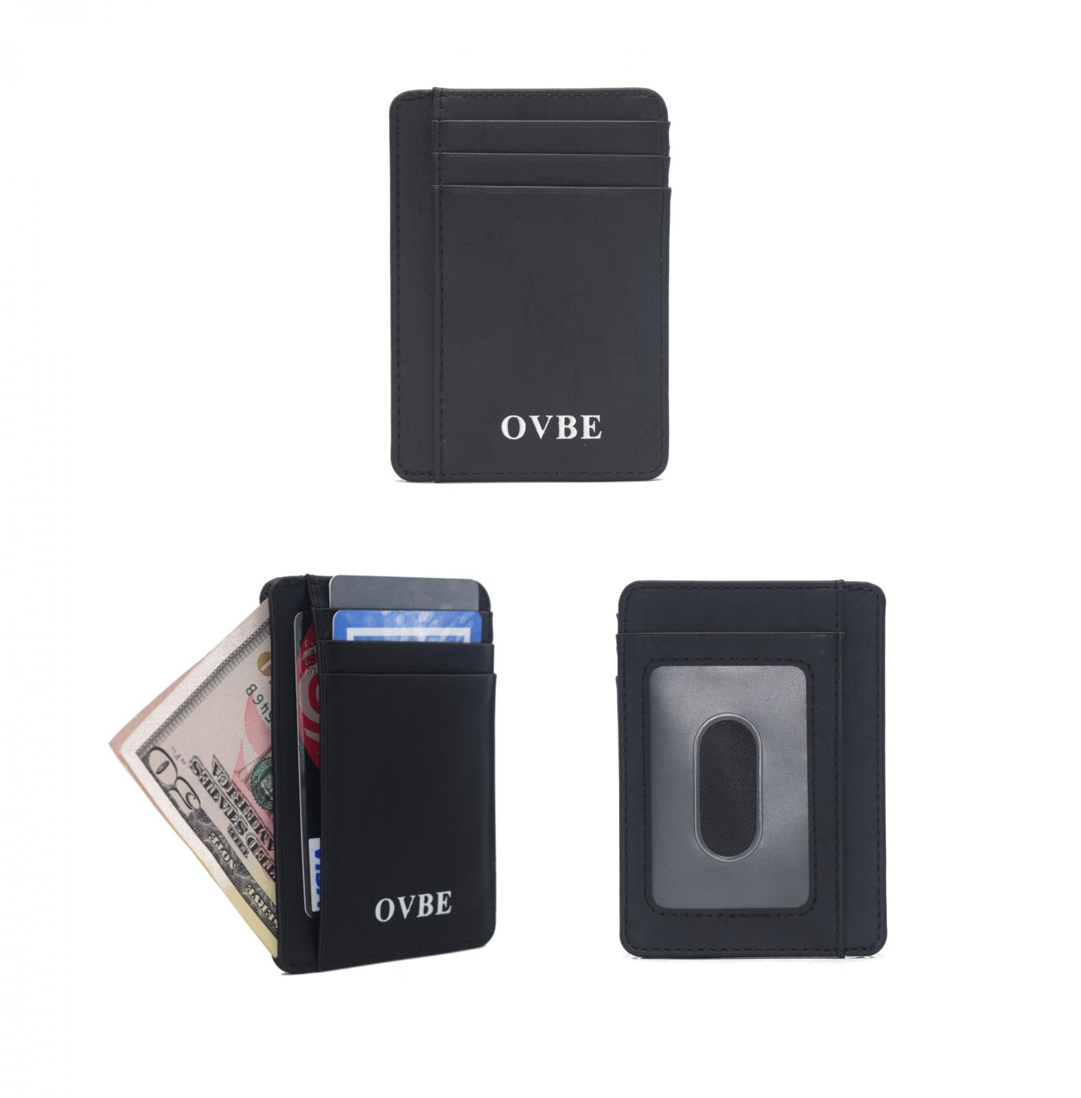 Black Just Business Slim Wallet (RFID Blocking)