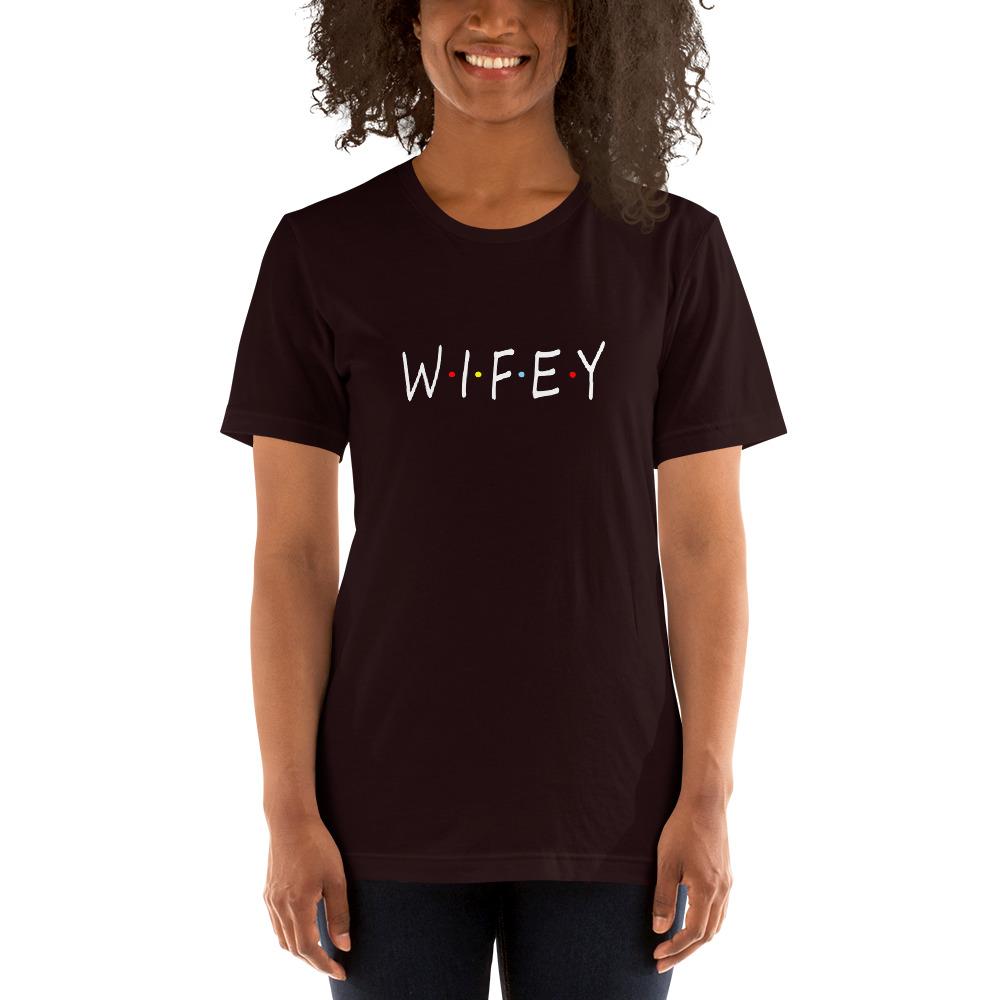 Wifey Friends Women's T-Shirt (Oxblood)