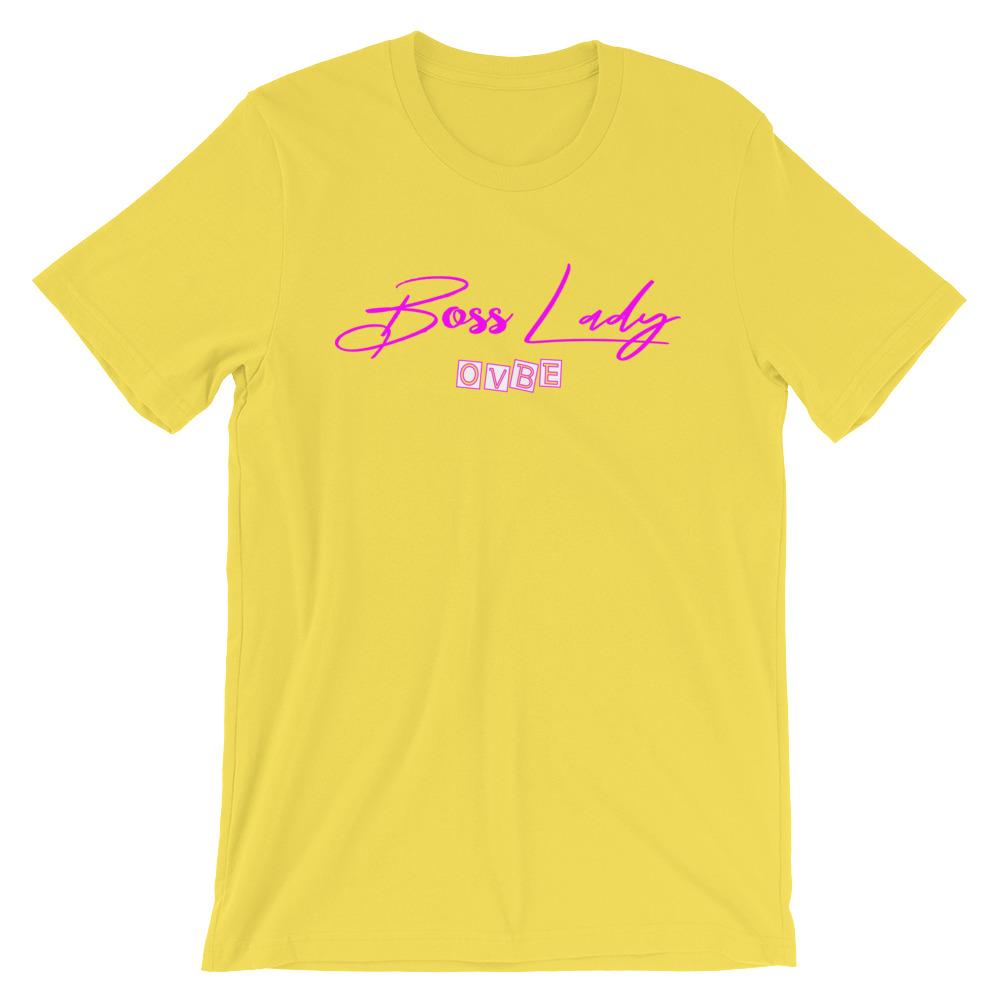 OVBE Boss Lady Women's T-Shirt (Yellow)