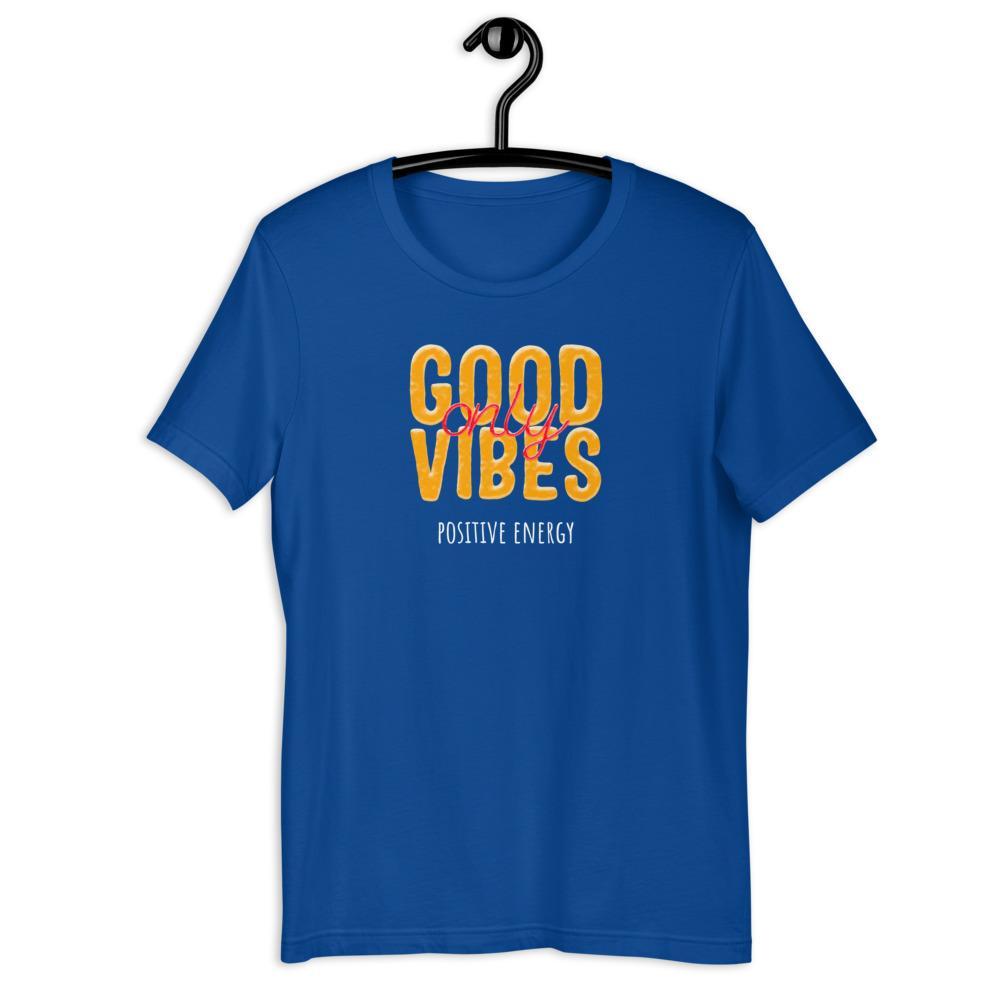 Royal Blue Good Vibes Only T-Shirt 