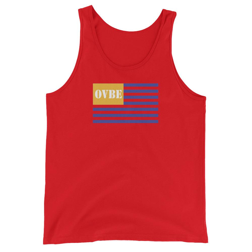 OVBE Flag XL Men's Tank Top (Red)