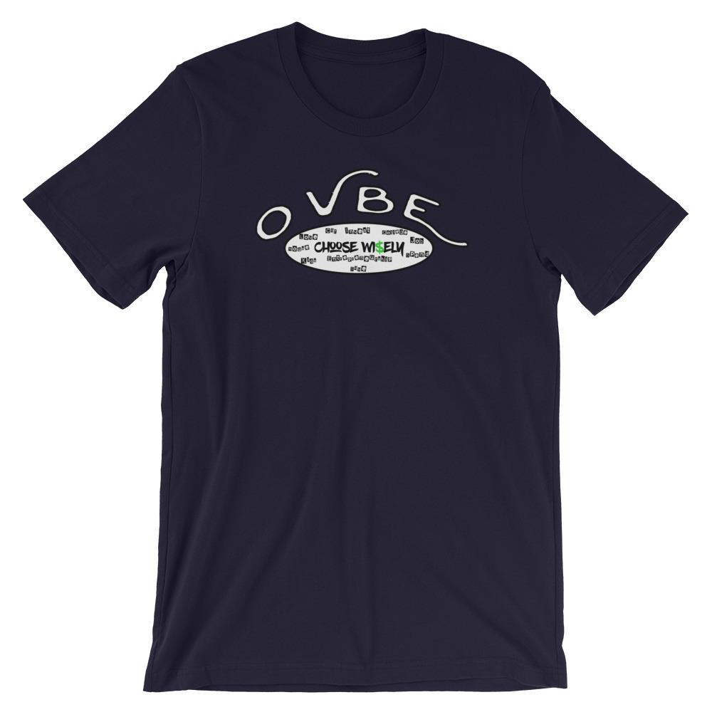 OVBE Choose Wi$ely Women's T-Shirt (Navy)