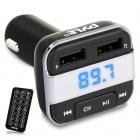 Pyle 3-in-1 Bluetooth\u00ae Vehicle FM Transmitter Charger Kit