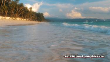 Ocean Waves | Turquoise Sandy Beach | Relax, Focus, Sleep | Whi